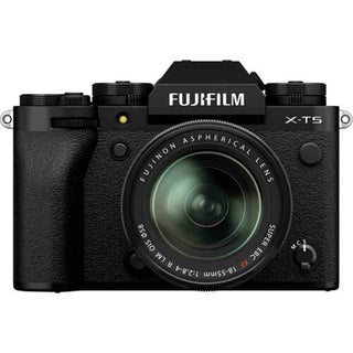 Front Side of the Fujifilm X-T5 18-55mm Kit Black