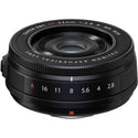 Front Element of the Fujifilm XF 23mm f/2.8 R WR Lens Black