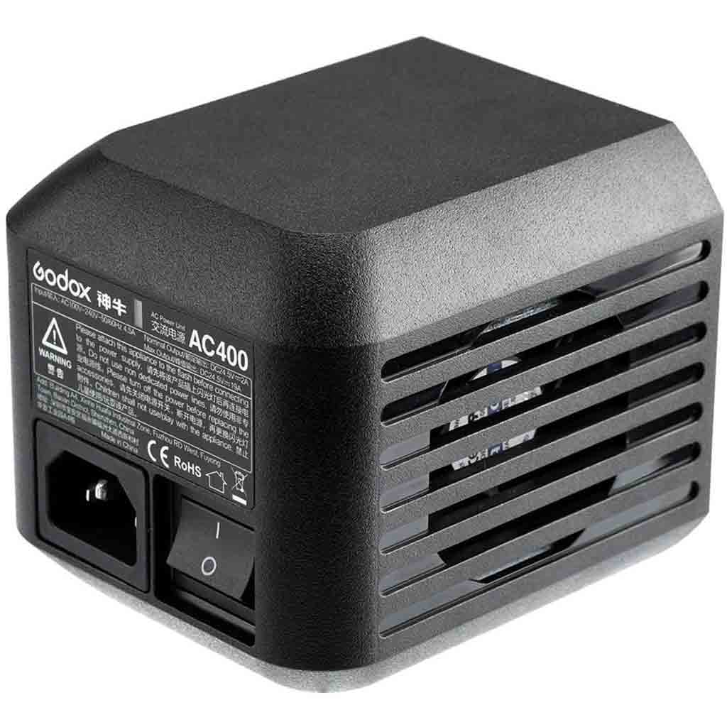Godox AC400 AC Adapter for AD400PRO Flash | Rockbrook Camera Godox AC400 AC Adapter for AD400PRO Flash | Rockbrook Camera