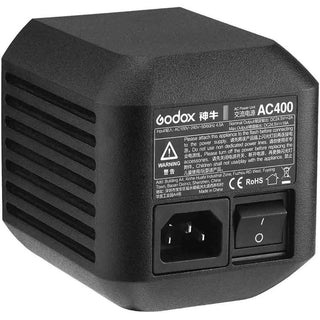 Rear Side of the Godox AC400 AC Adapter for the AD400Pro Flash