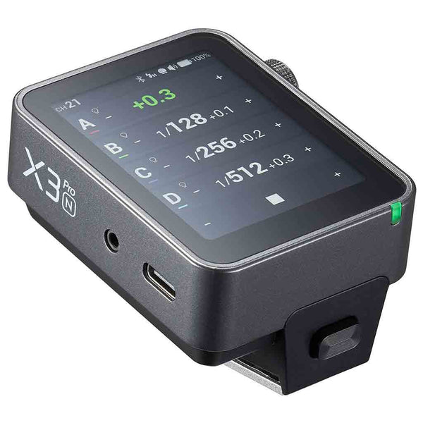 Top Side of the Godox X3Pro TTL Wireless Flash Trigger Nikon