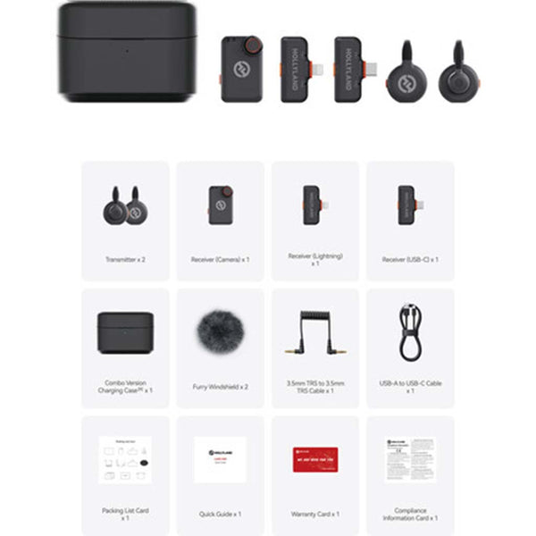 Box Contents of the Hollyland Lark M2 S Ultimate Combo