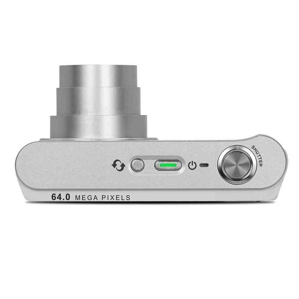 Top Side of the Minolta MNZ6E 2VIEW 64 MP / 4K Dual LCD Camera w/6x Optical Zoom White