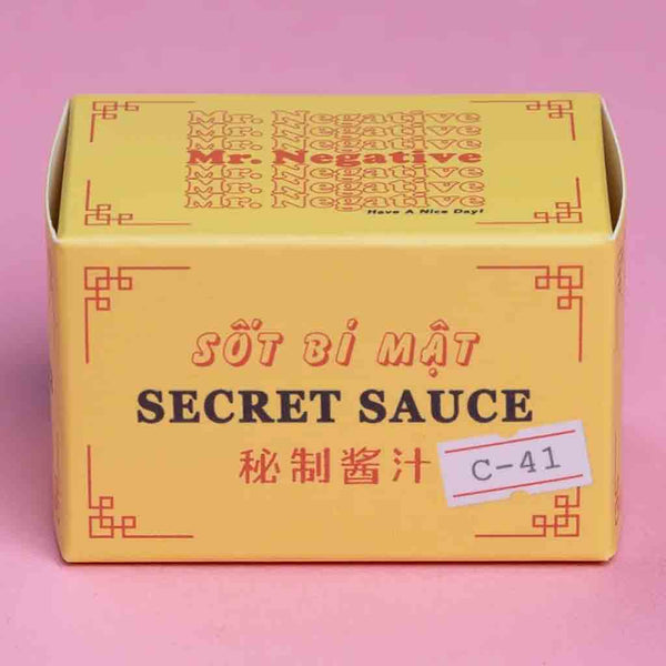 Packaging of the Mr. Negative Secret Sauce 100 Color 35mm Roll Film 36 Exposures