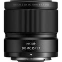 Top Side of the Nikon Z DX MC 35mm f/1.7 Lens