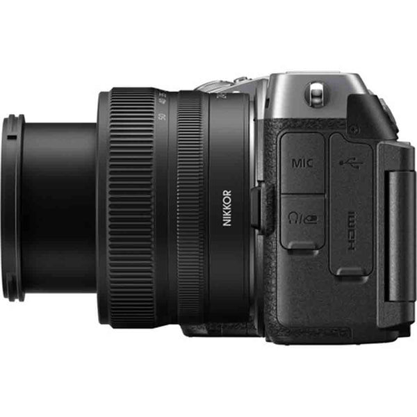 Port Side of the Nikon Z5 IIC Mirrorless Camera 24-50mm Kit Silver