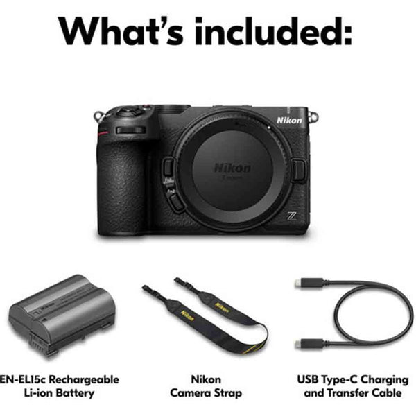 Box Contents of the Nikon Z5 IIC Mirrorless Camera Body Black