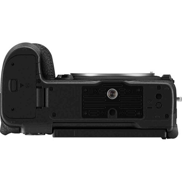 Bottom Side of the Nikon Z5 IIC Mirrorless Camera Body Silver
