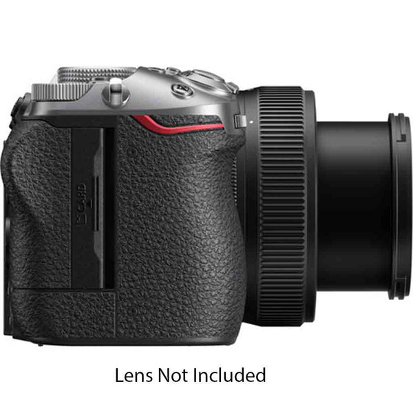 Grip Side of the Nikon Z5 IIC Mirrorless Camera Body Silver