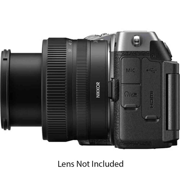 Port Side of the Nikon Z5 IIC Mirrorless Camera Body Silver