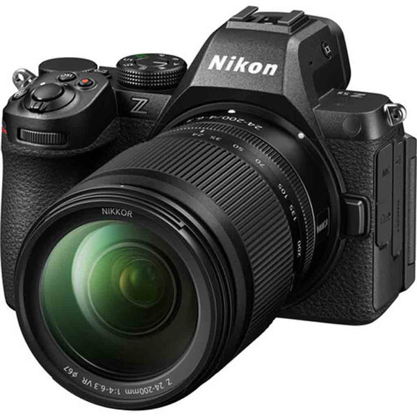 Front Side of the Nikon Z5 II 24-200mm Mirrorless Camera Kit