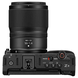 Top Side  of the Nikon ZR 50mm Cinema Camera Kit