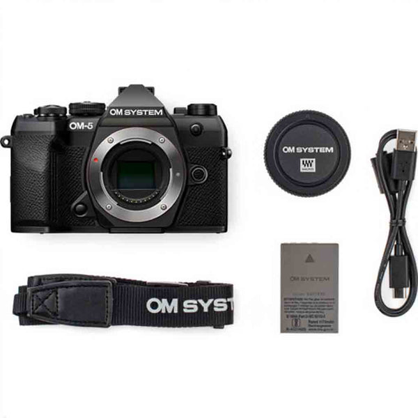 OM SYSTEM OM-5 Mark II Mirrorless Camera Body Black