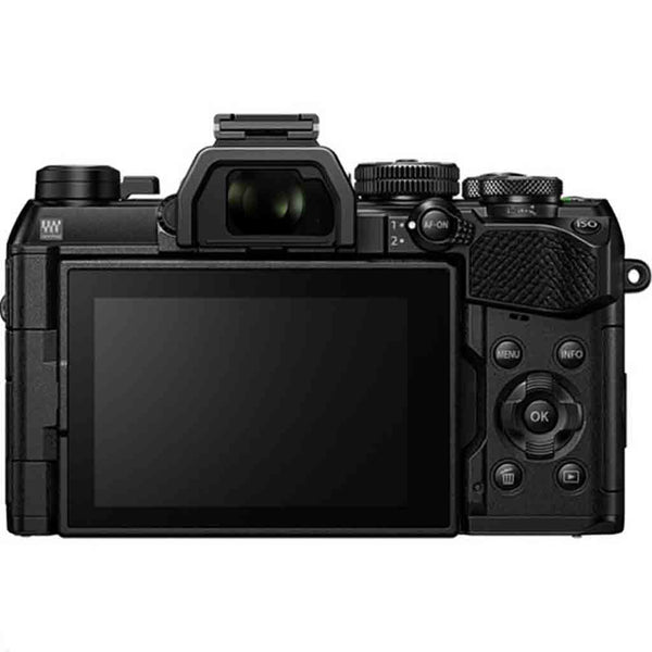 Rear Side of the OM SYSTEM OM-5 Mark II Mirrorless Camera Body Black