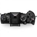 Top Side of the OM SYSTEM OM-5 Mark II Mirrorless Camera Body Black