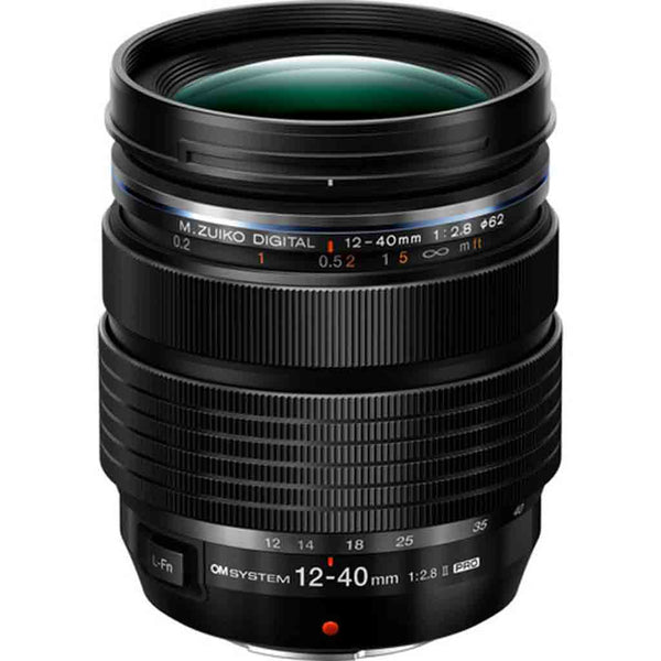 Front Element of the OM System M.Zuiko 12-40mm f2.8 Pro II Mirrorless Lens