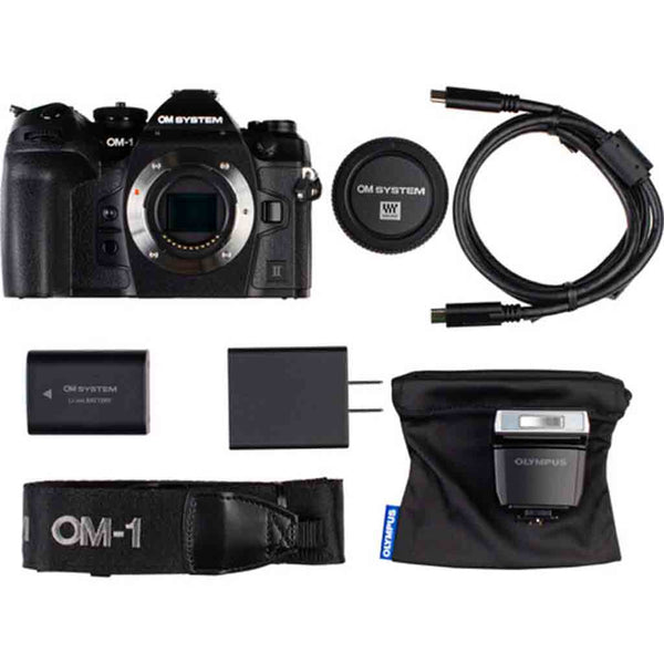 Box Contents of the OM System OM-1 Mark II Body