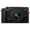 Front Side of the OM System Pen 14-42mm III Lens Kit Black