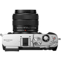 Top Side of the OM System Pen 14-42mm III Lens Kit Silver