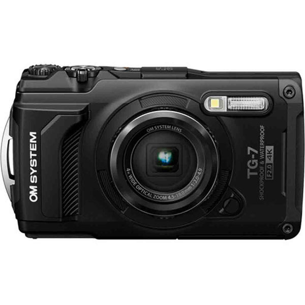 OM System TG-7 Tough Compact Camera | Black | Rockbrook Camera