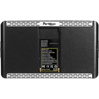 Rear Side of the Portkeys LH7P 7 Inch Monitor