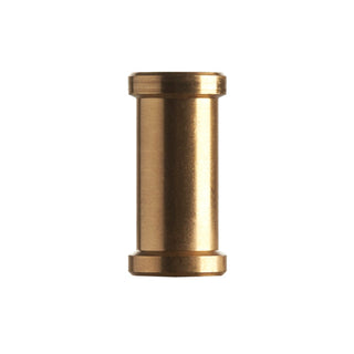 A gold-colored brass spigot, used for camera parts and accessories.
