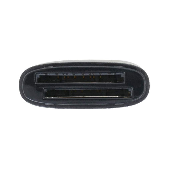 Card Slots of the Promaster 6691 Dual SD UHS-II Reader
