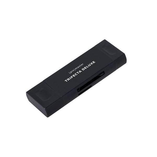 Card Slots of the Promaster 72416 Trifecta Deluxe Reader