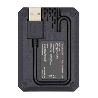 Bottom Side of the Promaster 9040 Dually Charger-USB-A for Fujifilm NP-W235