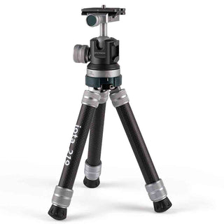 Standing Position of the Promaster 94536 iota 219 Ultralightweight Tabletop Tripod Kit Carbon Fiber