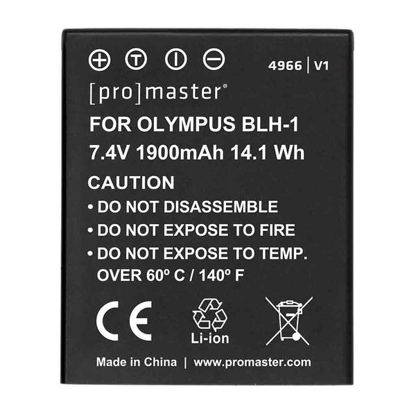 Bottom Side of the Promaster BLH-1 Olympus Battery