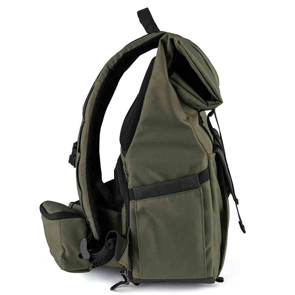 Side View of the Promaster Jasper 2.0 Medium Backpack Green