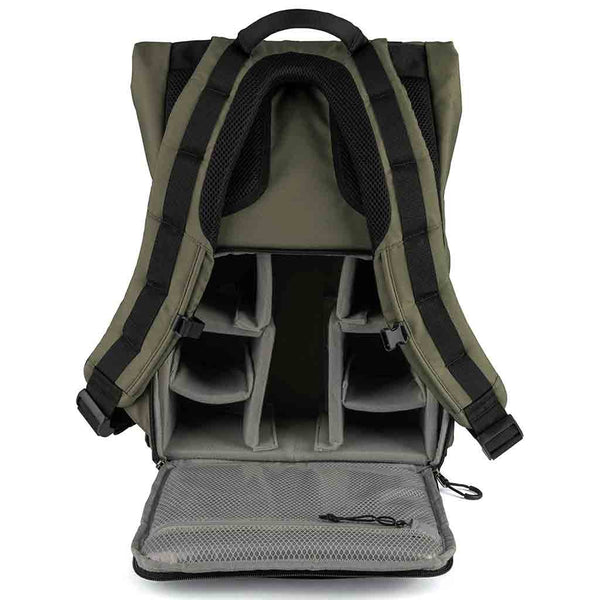 Camera Compartment of the Promaster Jasper 2.0 Medium Backpack Green