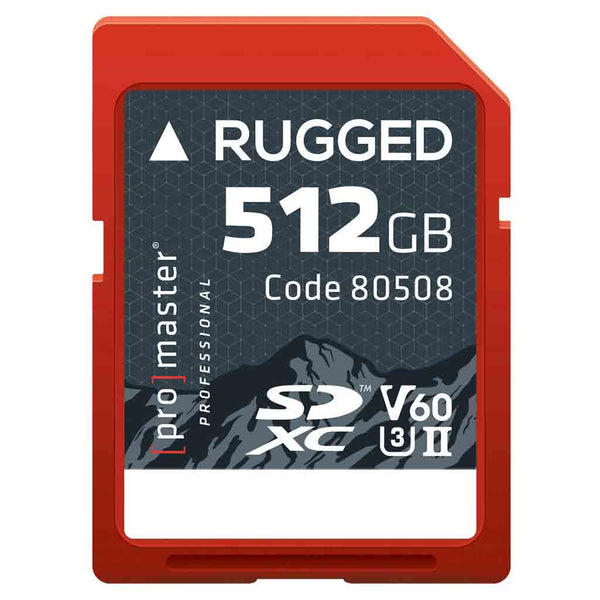 Promaster 512GB Rugged UHS-II SDXC V60 Memory Card
