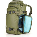 Side Access Pocket of the Shimoda Action X25 V2 Starter Kit Backpack Green