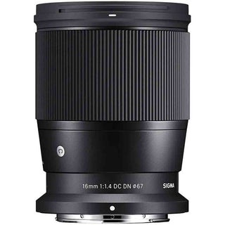 Top Side of the Sigma 16mm f/1.4 DC DN Contemporary Lens Nikon Z