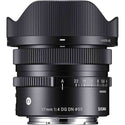 Lens Hood Attached of the Sigma 17mm f/4 DG DN Contemporary Lens Sony E
