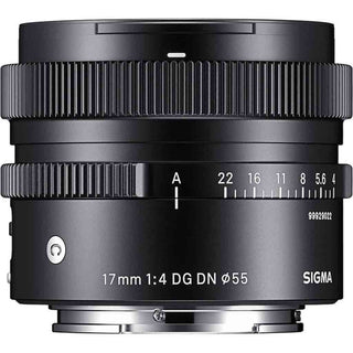 Top Side of the Sigma 17mm f/4 DG DN Contemporary Lens Sony E