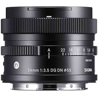 Top Side of the Sigma 24mm f/3.5 DG DN Contemporary Lens Sony E