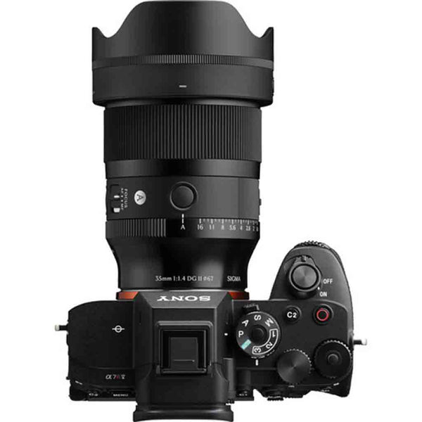 Mounted View of the Sigma 35mm f/1.4 DG II Art Sony