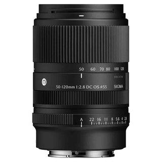 Top Side of the Sigma 50-120mm F2.8 DC OS Contemporary Mirrorless Lens