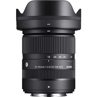 Top Side of the Sigma 18-50mm F2.8 DC DN Fujifilm XF