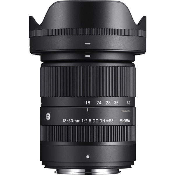 Top Side of the Sigma 18-50mm F2.8 DC DN Fujifilm XF