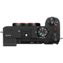 Top Side of the Sony A7CR Body Black
