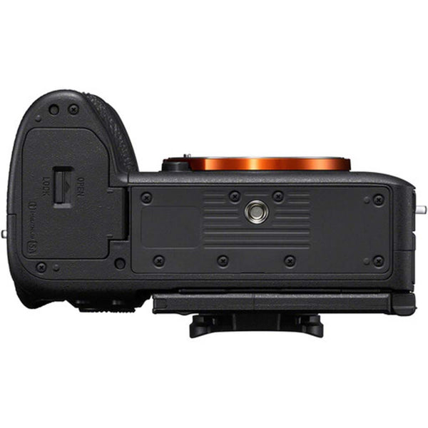 Bottom Side of the Sony A7R VI Mirrorless Camera Body