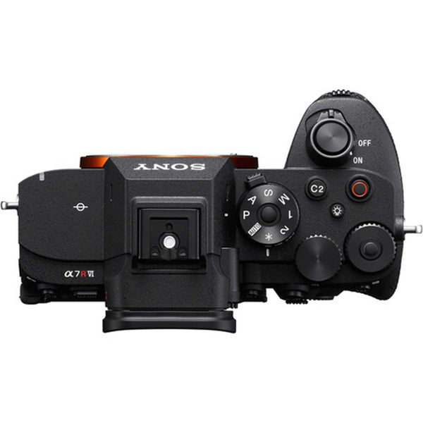 Top Side of the Sony A7R VI Mirrorless Camera Body