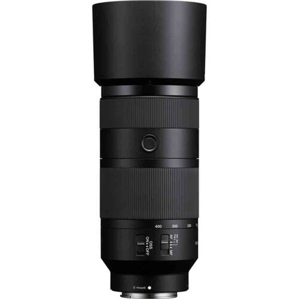 Lens Hood Attached to the Sony FE 100-400mm f/5.6-8 G OSS Lens