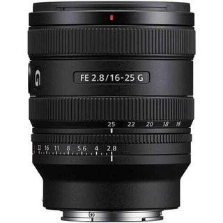 Top Side of the Sony FE 16-25mm f/2.8 G Lens