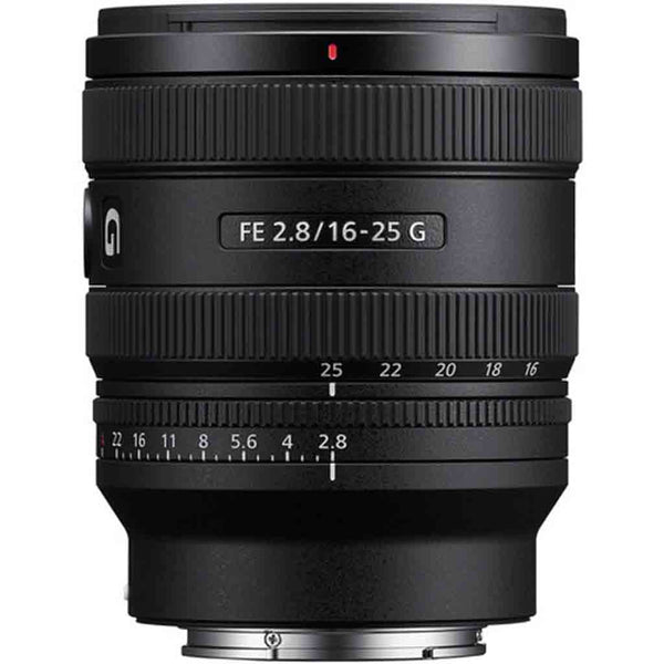 Top Side of the Sony FE 16-25mm f/2.8 G Lens