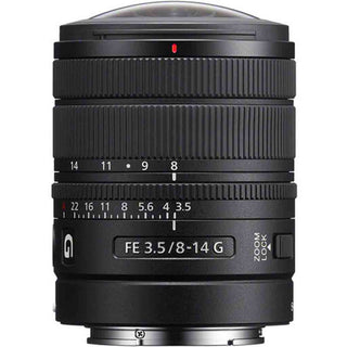 Top Side of the Sony FE 8-14mm f/3.5 G Fisheye Lens